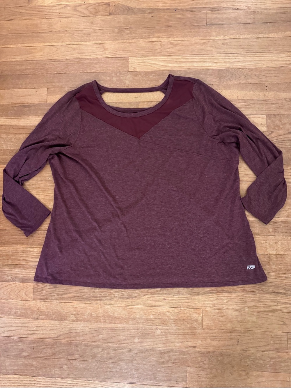 Marika Women's Burgundy Long Sleeve Active Top - Size 3X
 b56